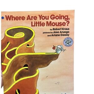Where Are You Going, Little Mouse? by Robert Kraus (English) Paperback Book Nice